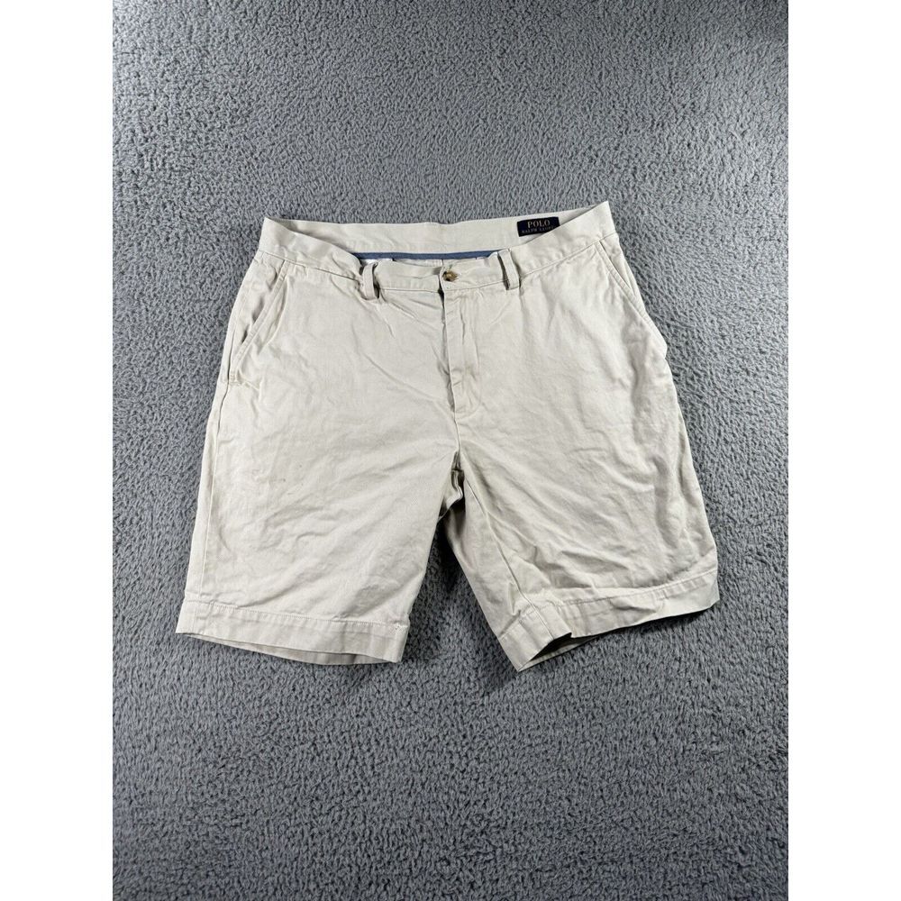 Polo‎ Ralph Lauren Chino Shorts Men 34 Classic Fit 9'' Khaki